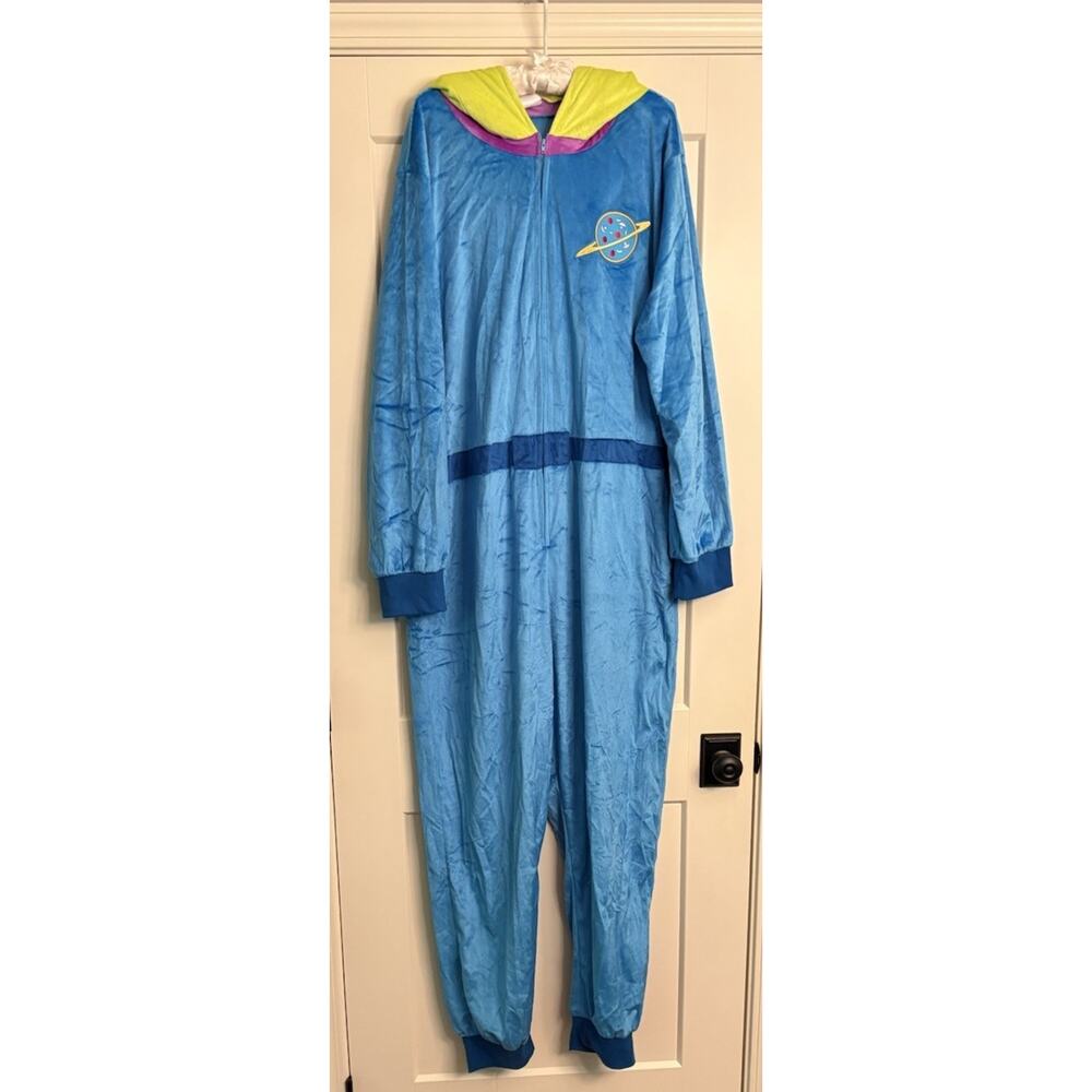Spirit Halloween Toy Story Alien Jumpsuit Halloween Costume L/XL Adult Hooded - Picture 3 of 4